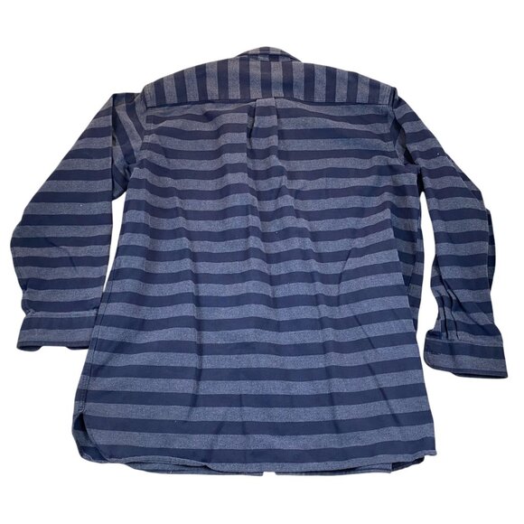 L.L. Bean Men's Heavy Shirt Size XXL Tall Traditional Long Sleeve Button Up Navy - Picture 2 of 12